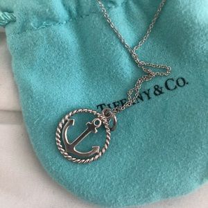 Tiffany anchor necklace